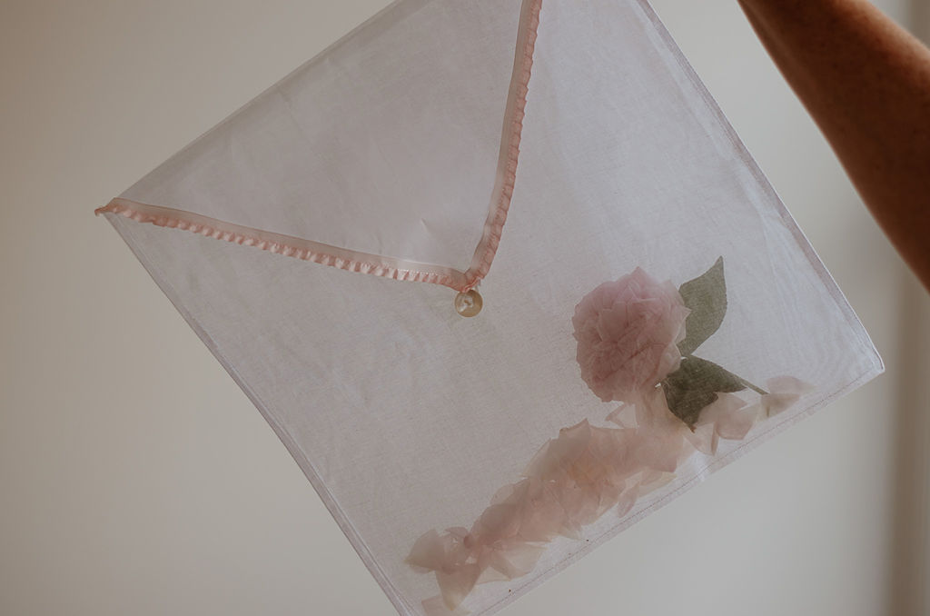 Cotton organdie lingerie bag