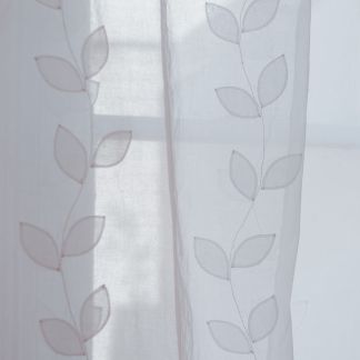 White organdie curtains